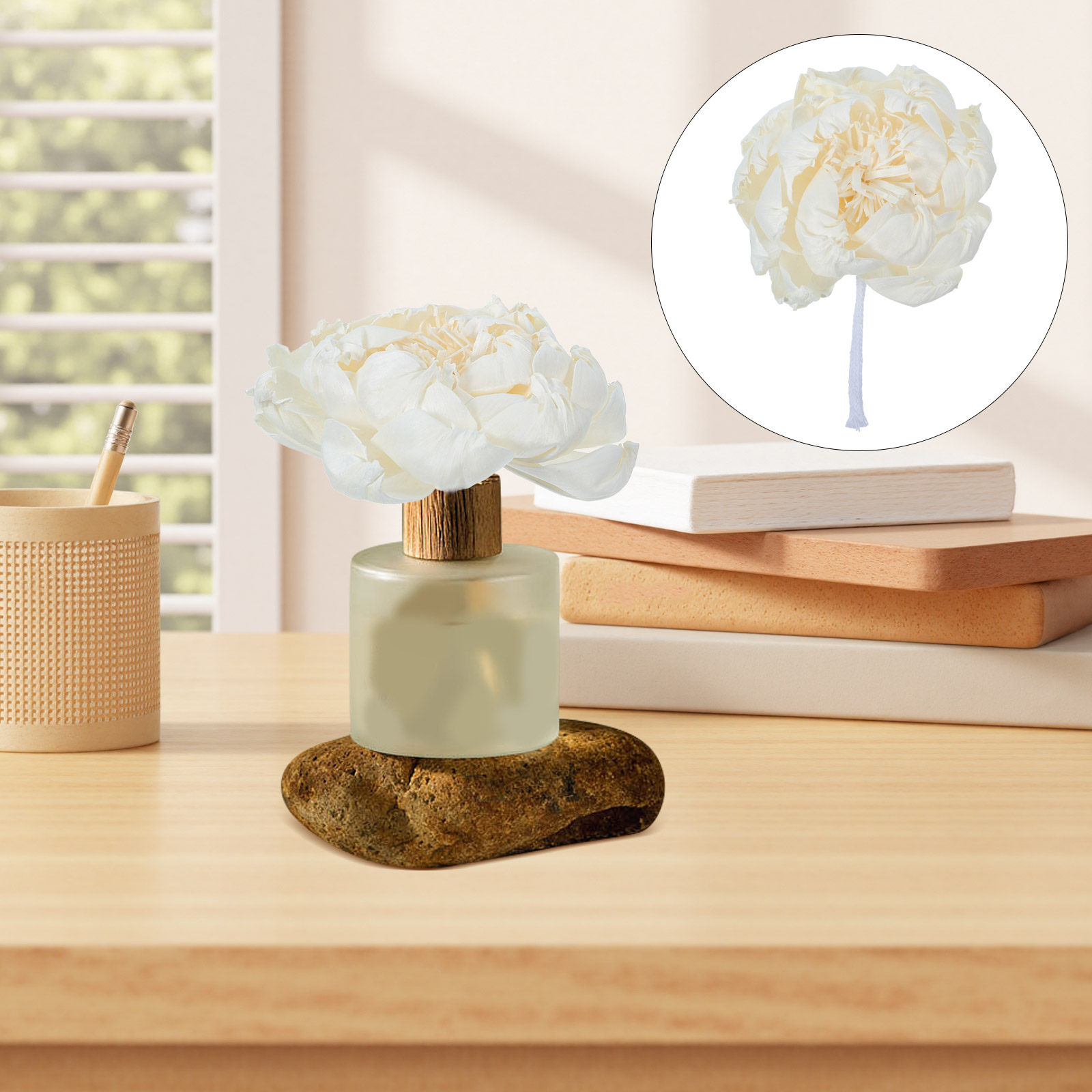 Home Fragrance Oils - Ароматический диффузор в виде головки пиона,