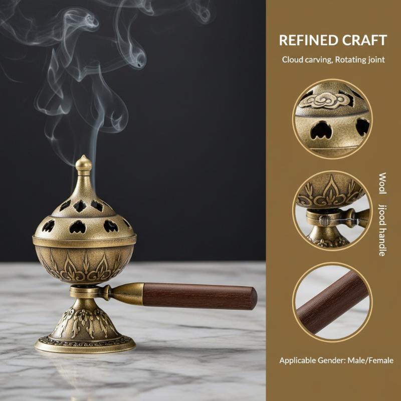 Home Fragrance Powder - Портативная вращающаяся подставка для благовоний с