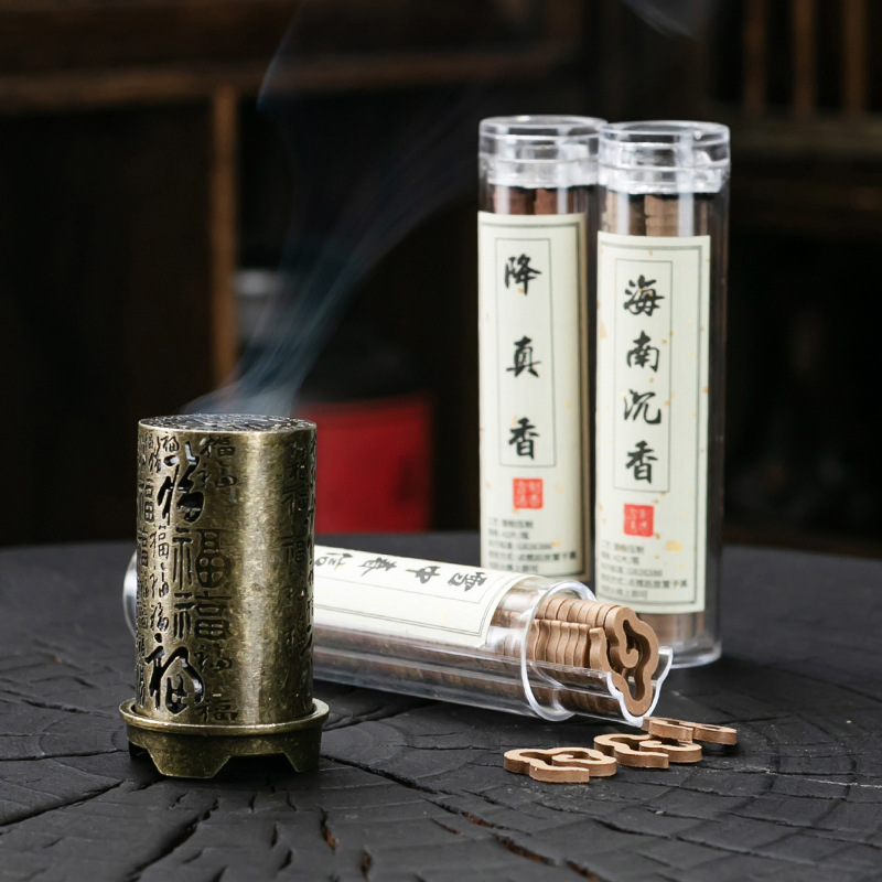 Home Fragrance Powder - Вертикальная курильница из сплава, полый держатель